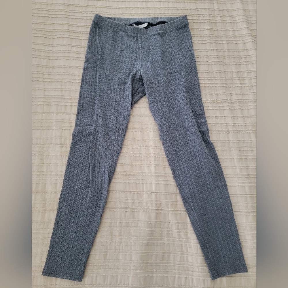 LC Lauren Conrad Textured Leggings | Gray | Size M